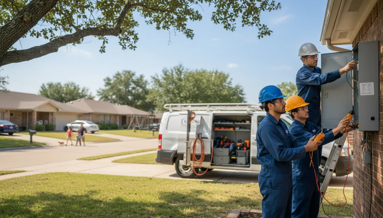 Certified electrician providing emergency electrical services in Grafton, IA